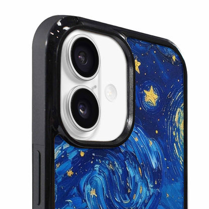 iPhone 17 Case — Swirling Deep Blue Night Galaxy Space, Custom Art Phone Cover