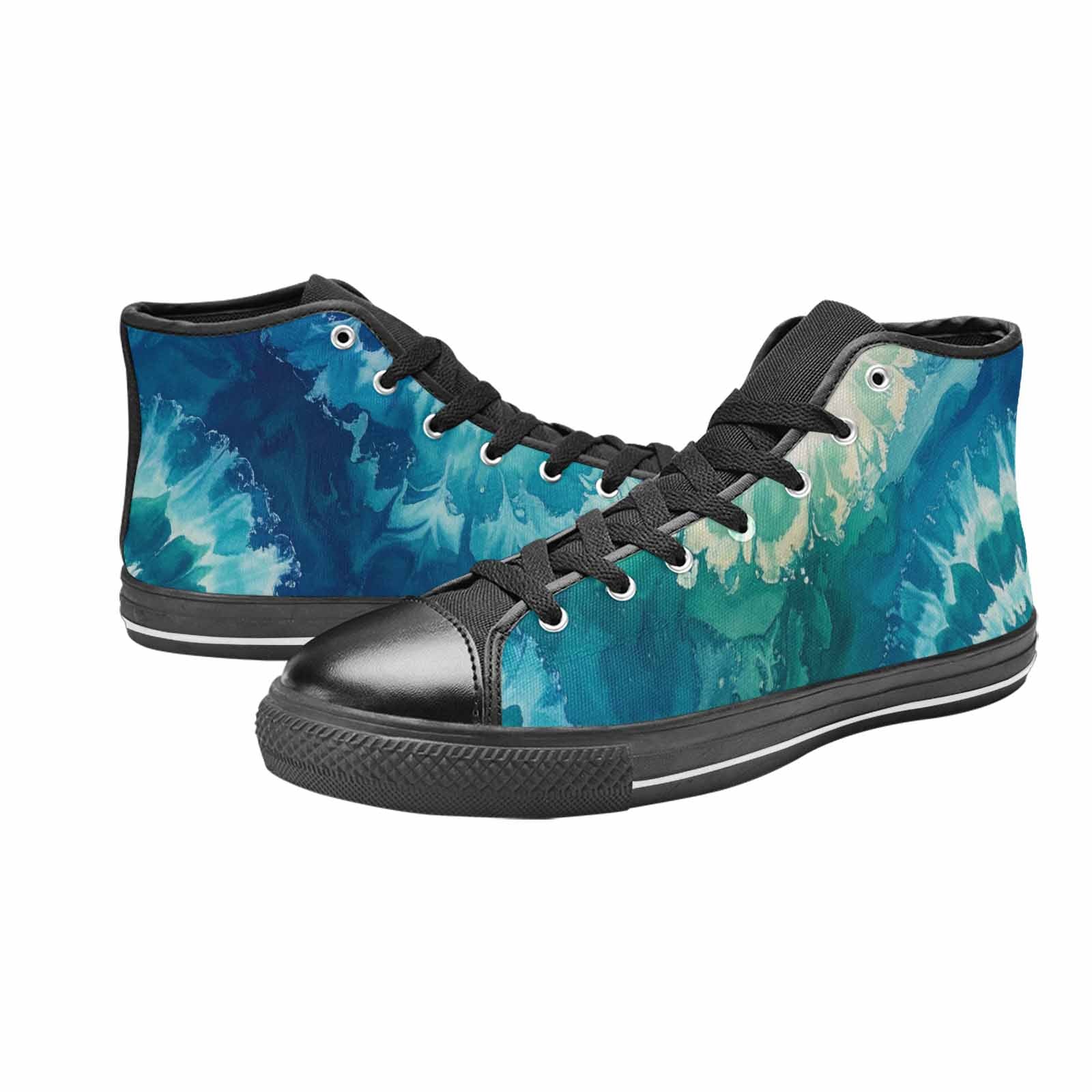 WOMEN'S Tie Dye - High Top Canvas Vivid Custom Shoes