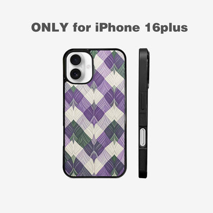 iPhone 16 Plus Case — Genderqueer Flag Color Theme Small Rainbow, Custom Art Phone Cover