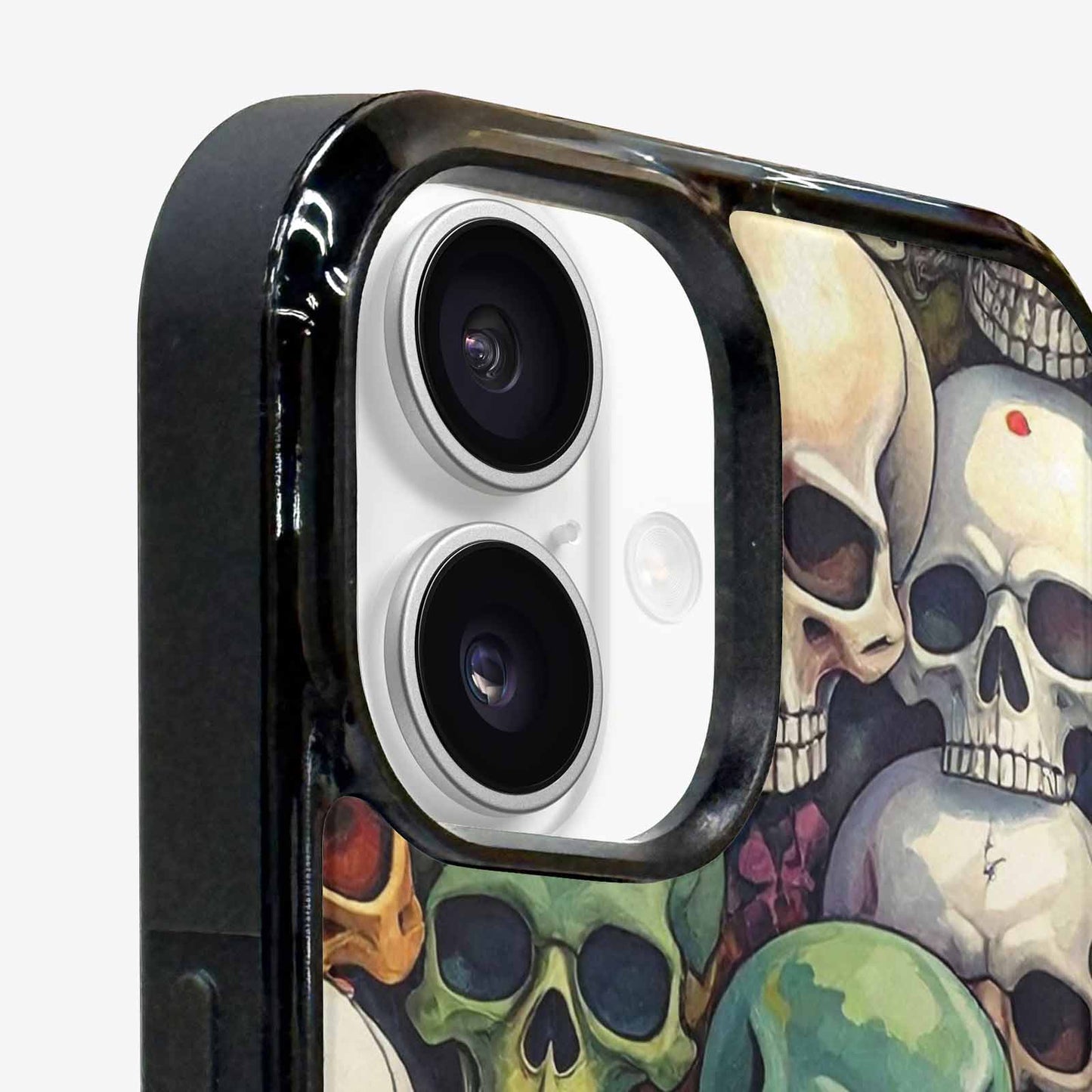 iPhone 16 Case — Skulls Pattern Hundreds Of Sma, Custom Designed Case Cover