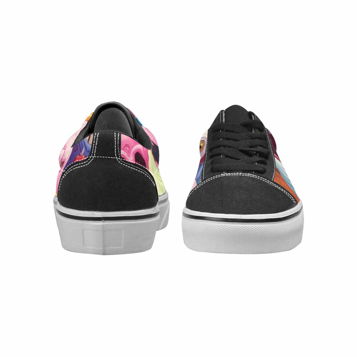 WOMEN'S Melting Ice Cream Monster Lace-Up Canvas Aesthetic Shoes
