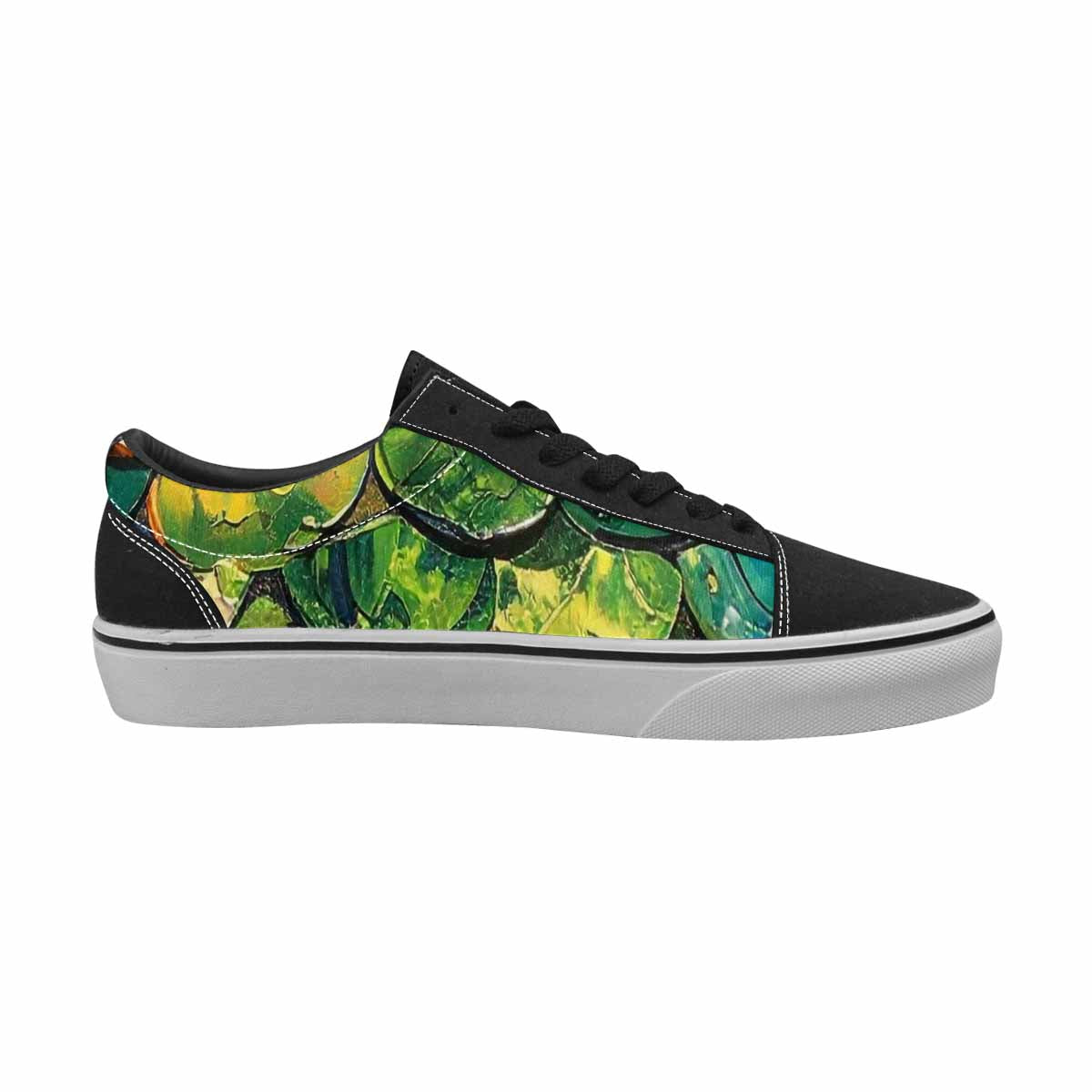 MEN'S Reptile Full Color Canvas Wearable Art Kaleidoscope Shoes