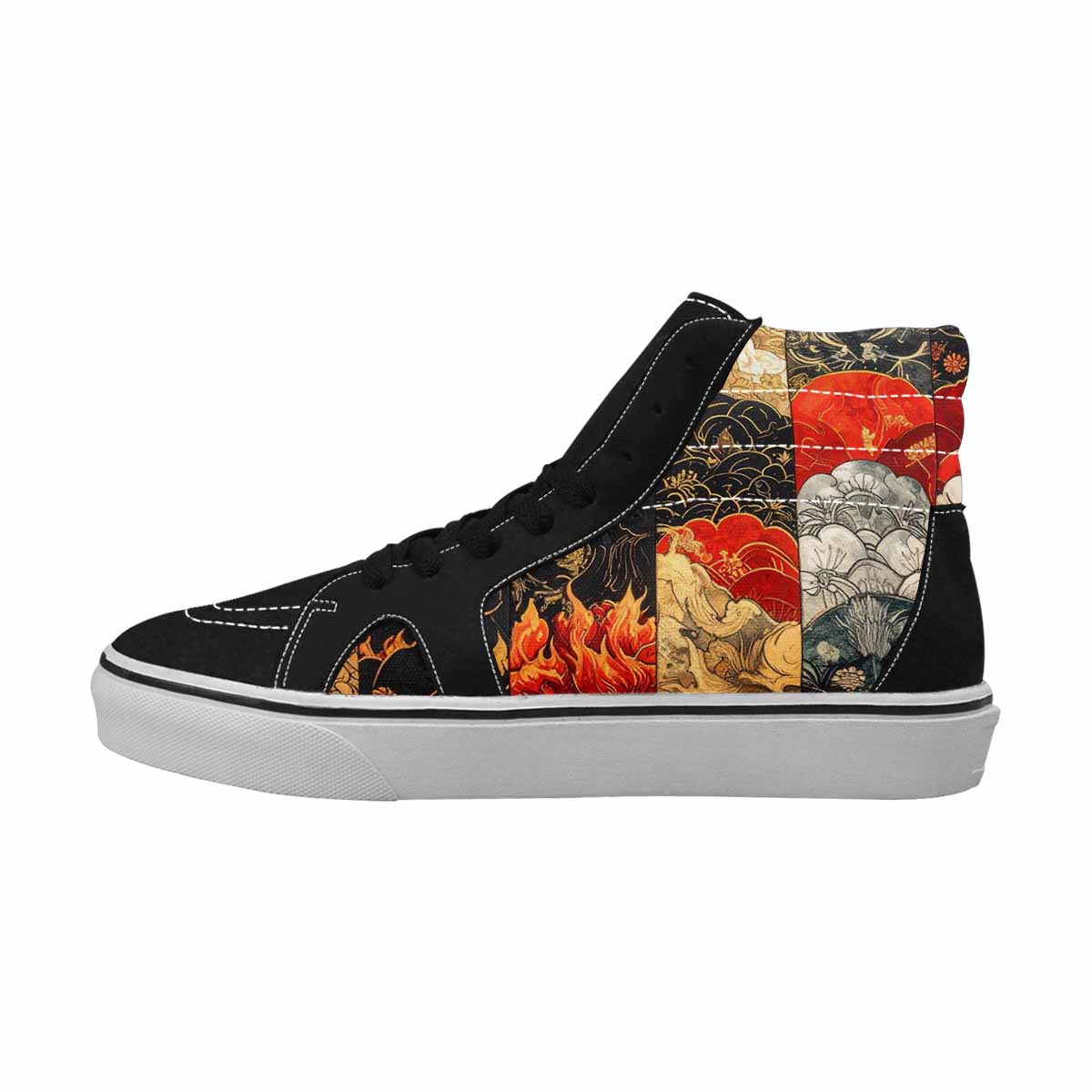 WOMEN'S Dragon Scale Fantasy High Top Canvas Dreamcore Custom Sneakers