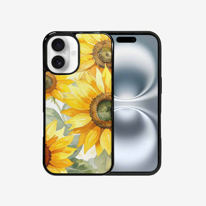 iPhone 16 Case — Sunflowers Watercolor, Personalized Phone Case