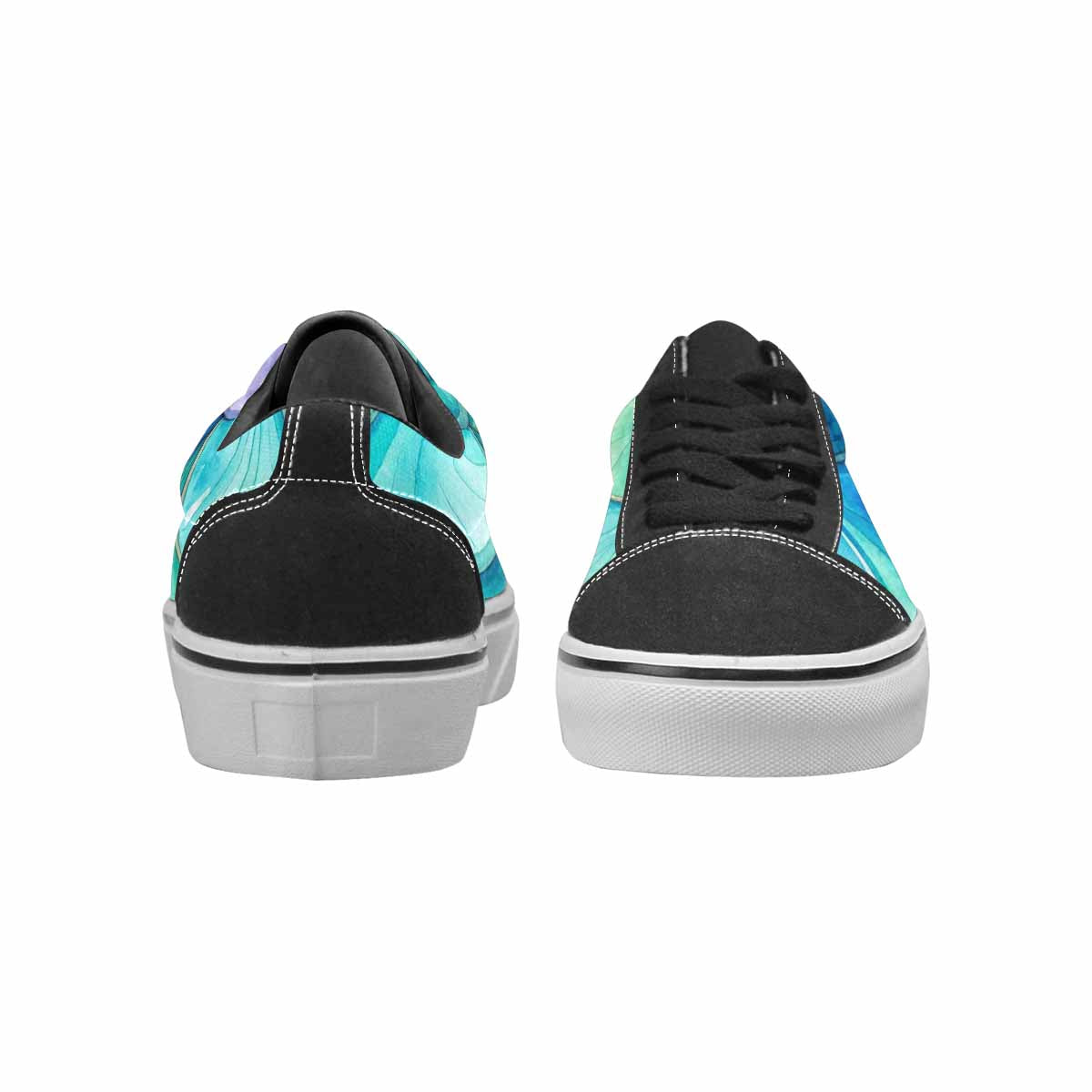 MEN'S Mermaid Scale Canvas Lace-Up Neon Fantasy Shoes
