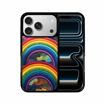 iPhone 17 Pro Case — Vivid Camo Rainbow Arc Camo, Personalized Phone Case