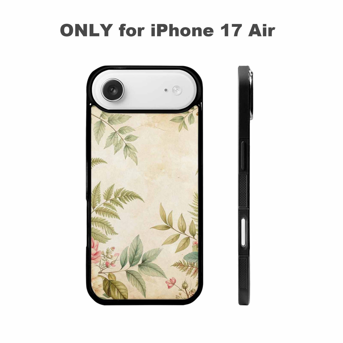iPhone 17 Air Case — Vintage Botanical Art Pattern Floral, Custom Art Phone Cover