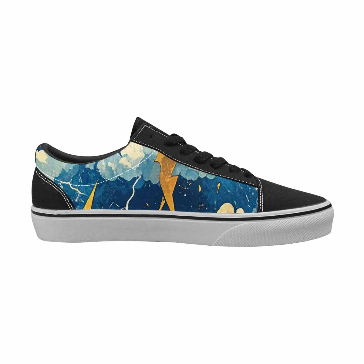 WOMEN'S Lightning Bolt Canvas Lace-Up Surreal Sneakers