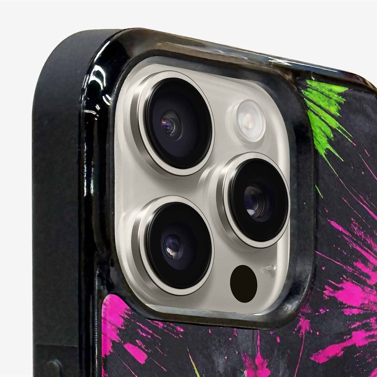iPhone 16 Pro Case — Acid Wash Tie Dye Neon, Custom Art Phone Cover