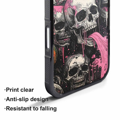 iPhone 17 Air Case — Rainbow From Skulls Mouth Black Gothic, Custom Printed Phone Case