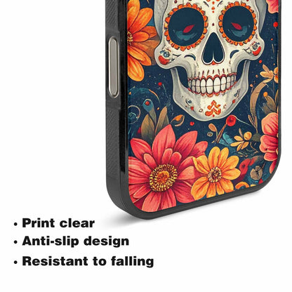 iPhone 16 Pro Case — Marble Skull Custom Personalized Phone Cover, Custom Made Phone Cover