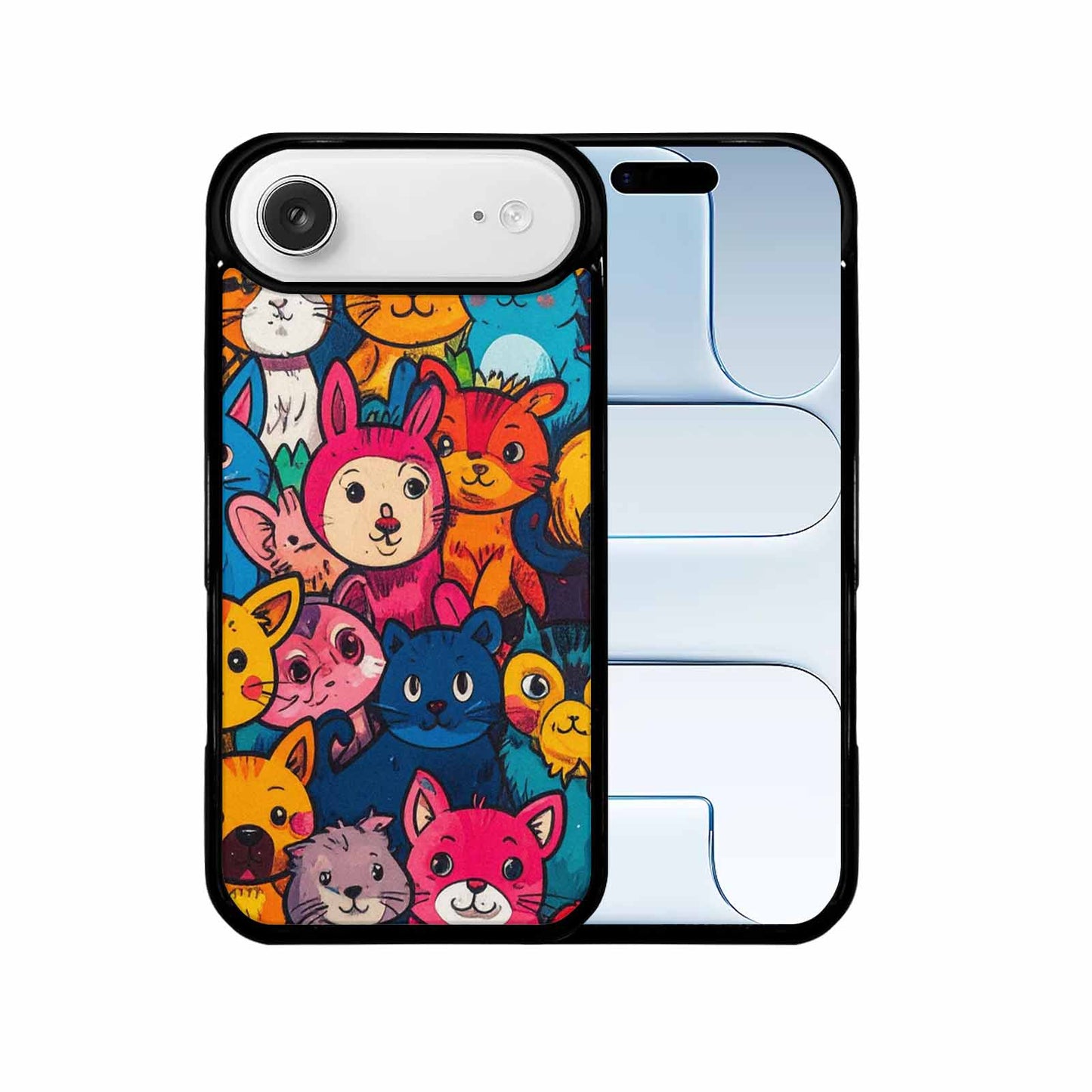 iPhone 17 Air Case — Seamless Tileable Pattern Of Overlapping Cartoon, Custom Phone Case