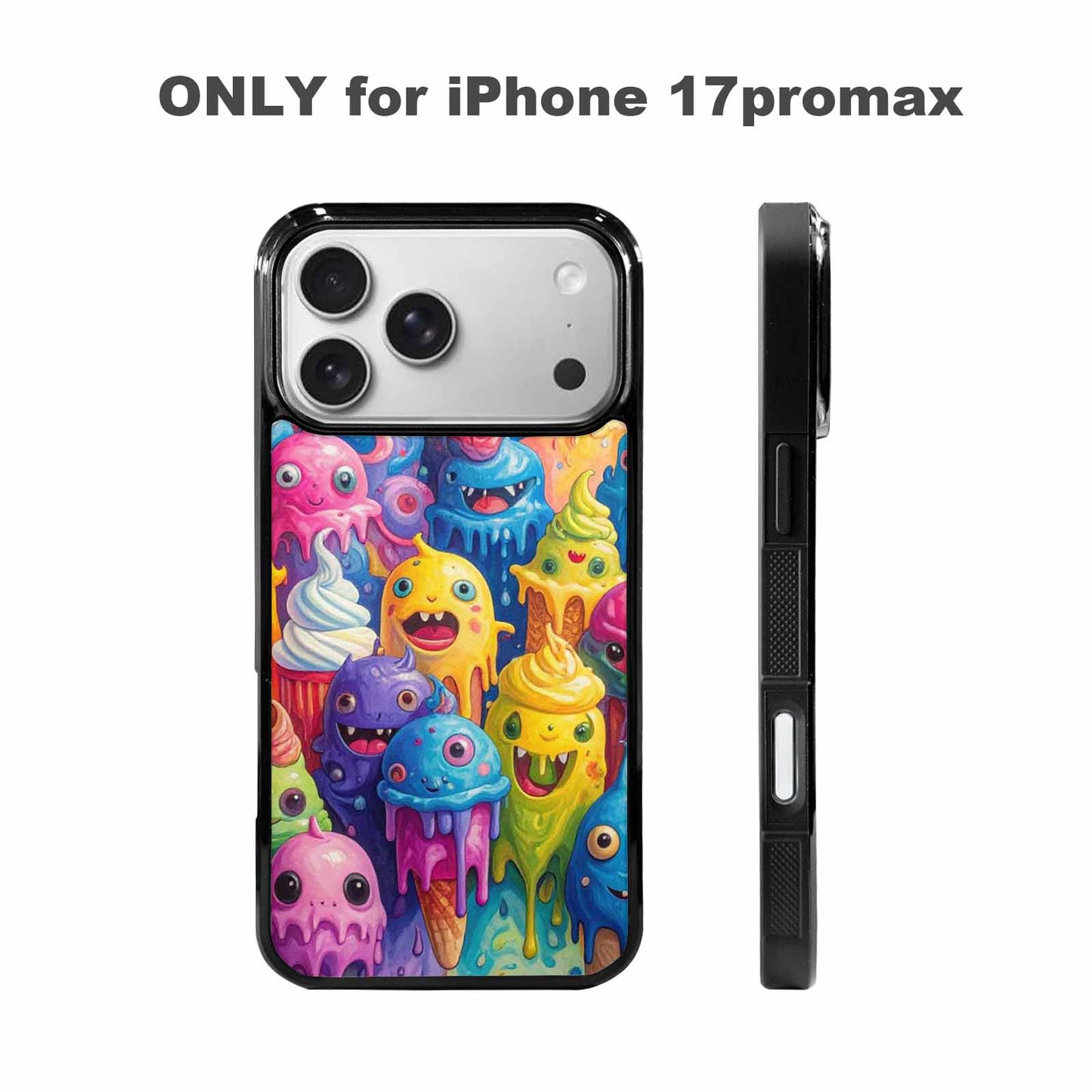 iPhone 17 Pro Max Case — Melting Ice Cream Monster Charac Original, Custom Phone Case