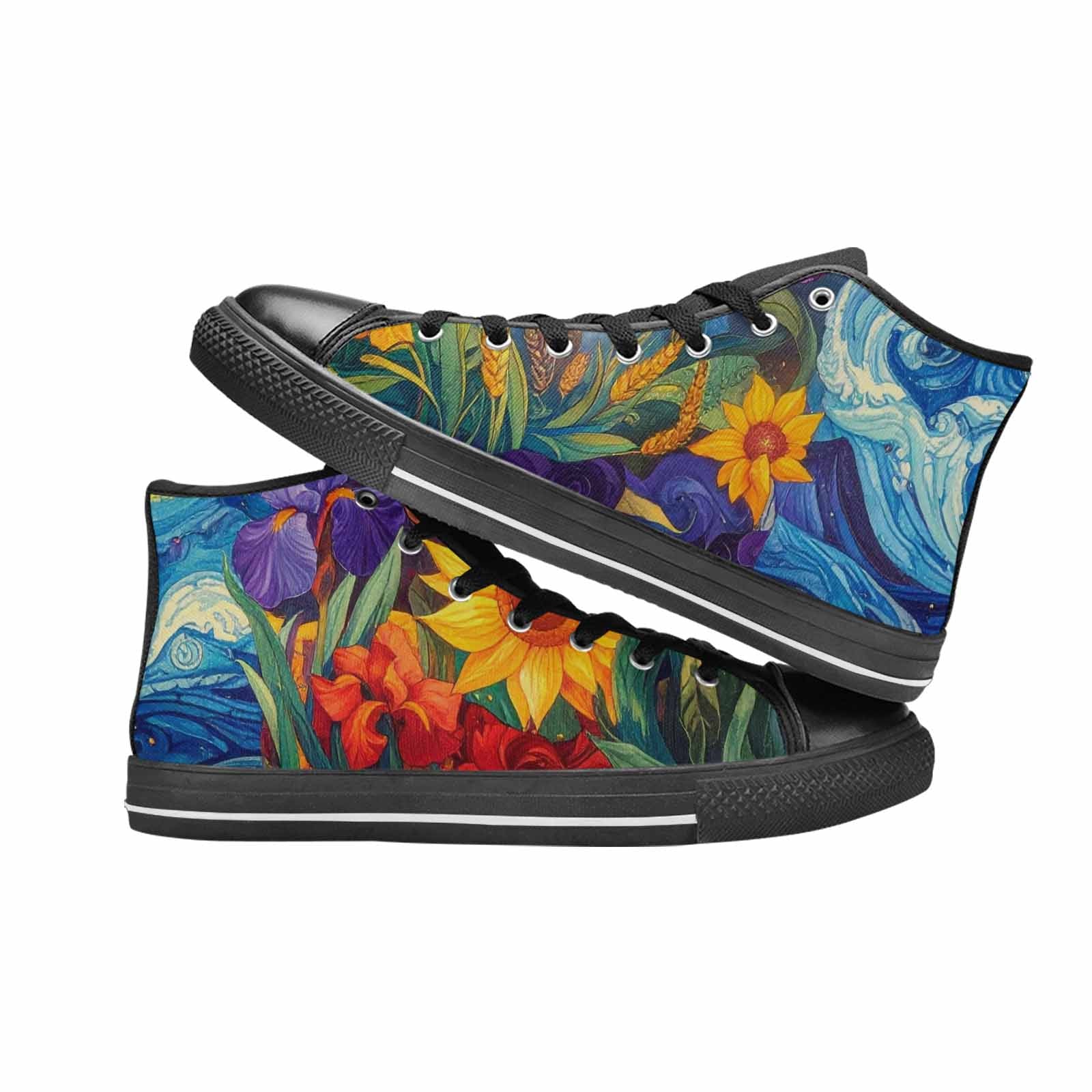 MEN'S Blend All Versions High Top Canvas Dark Academia Custom Sneakers