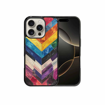 iPhone 16 Pro Case — Progress Pride Flag Color Theme Small, Original Design Phone Case