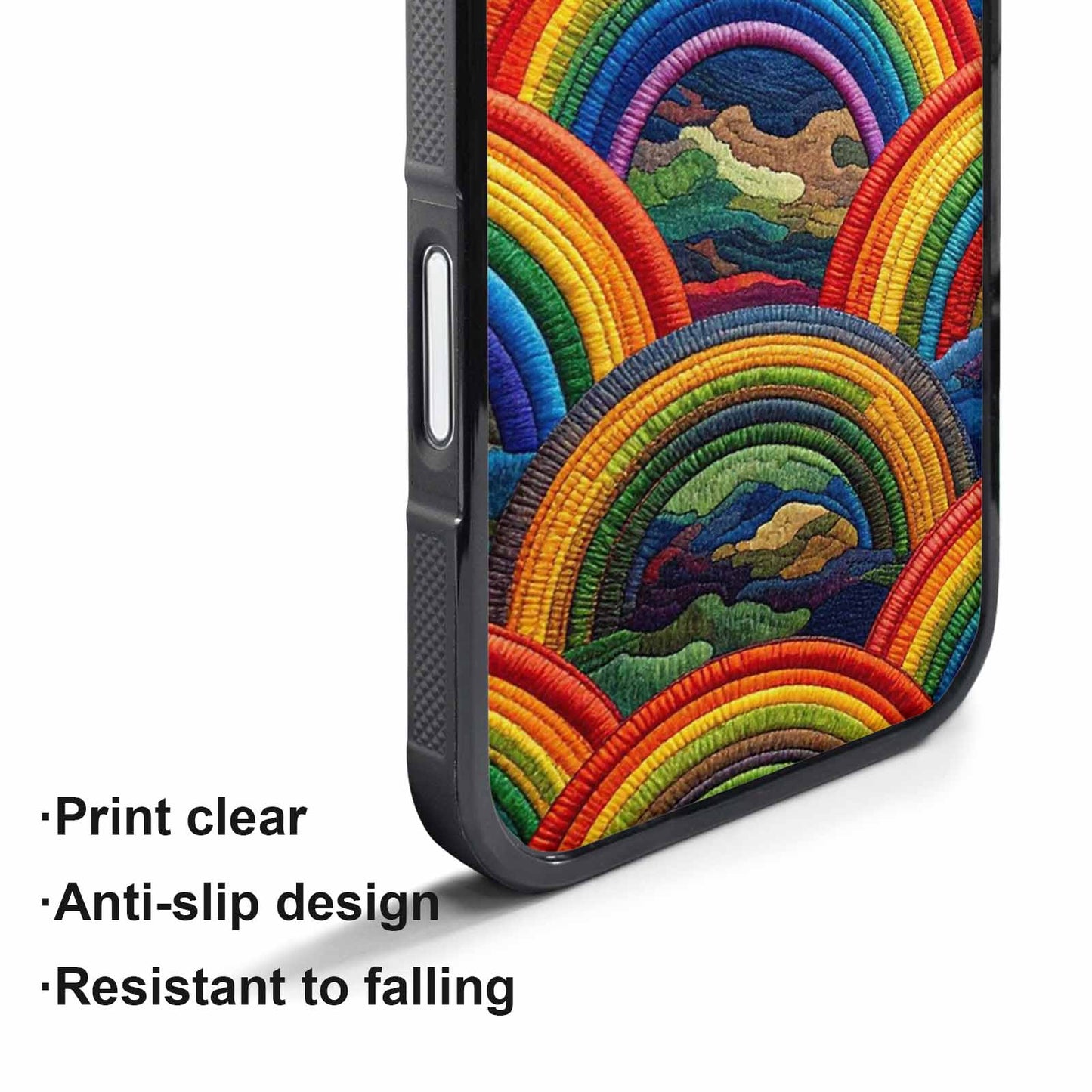 iPhone 17 Pro Case — Vivid Camo Rainbow Arc Camo, Original Design Phone Case