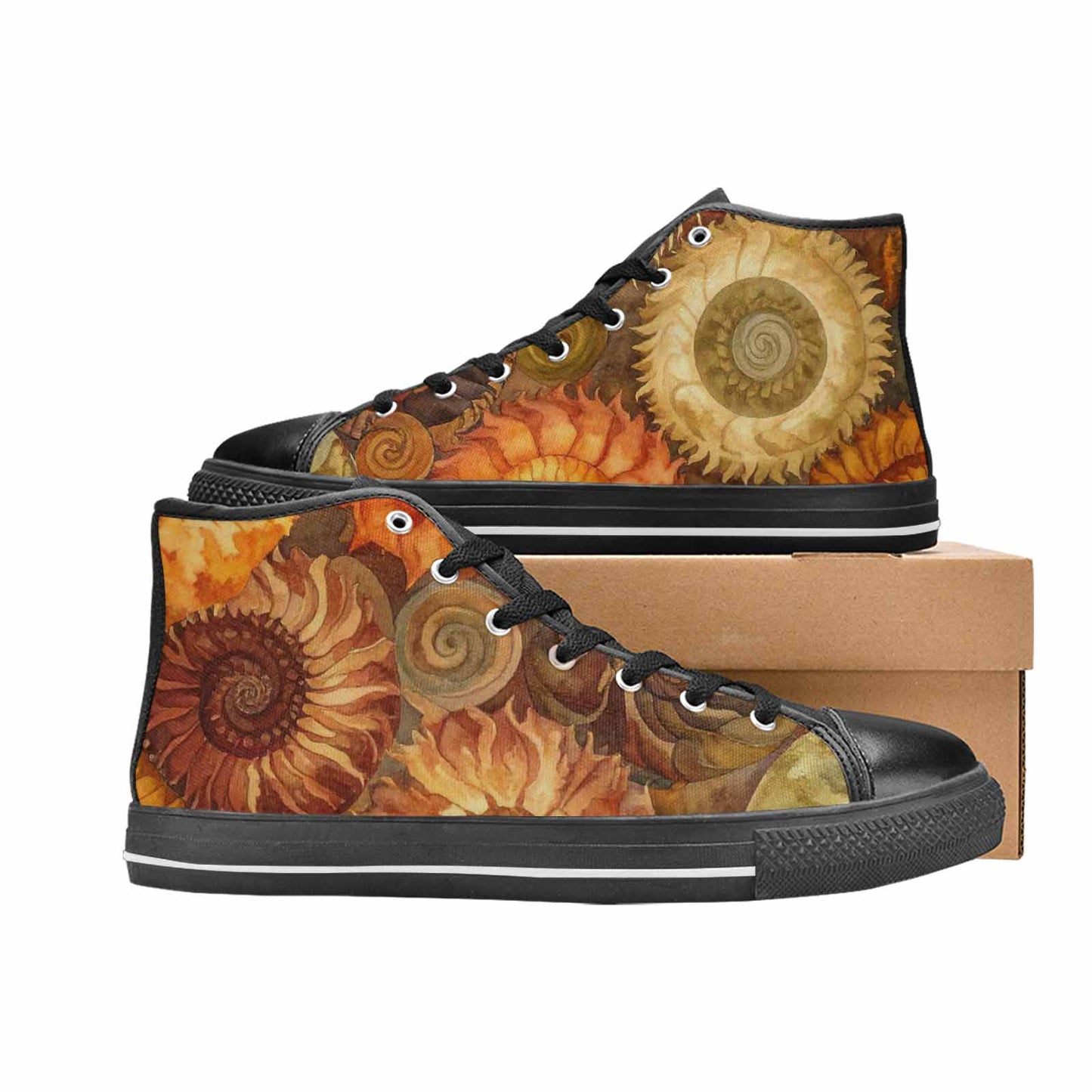 MEN'S Tie Dye - High Top Canvas Surreal Custom Sneakers