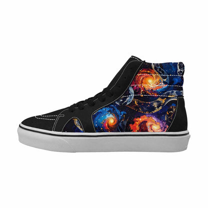 WOMEN'S Galaxy Snake Print High Top Canvas Y2K Shoes