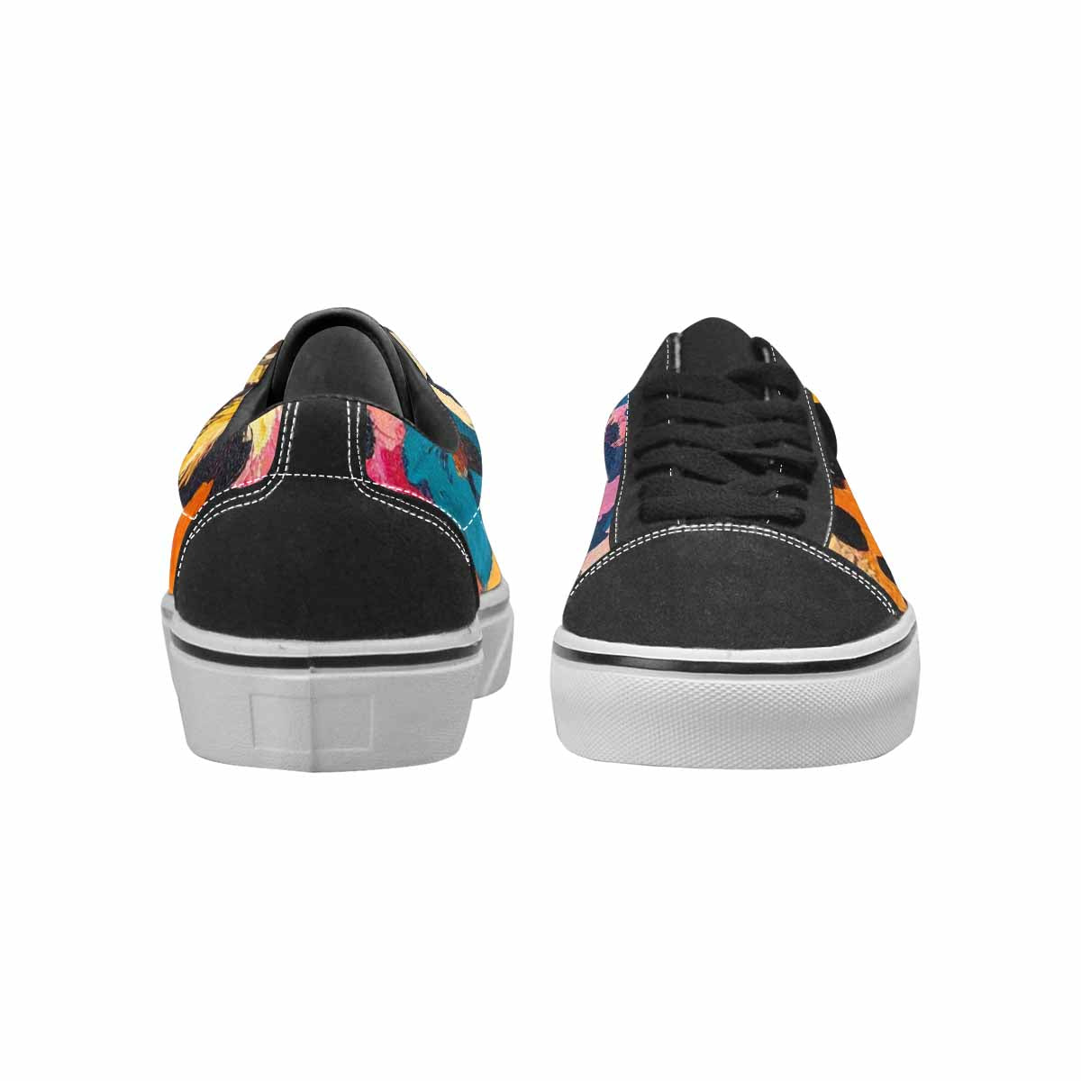 WOMEN'S Full Color Vibrant Animal Lace-Up Canvas Vivid Custom Sneakers