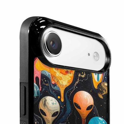 iPhone 17 Air Case — Aliens Marblealiens Pattern Uk0 Alien Scifi, Custom Art Phone Cover