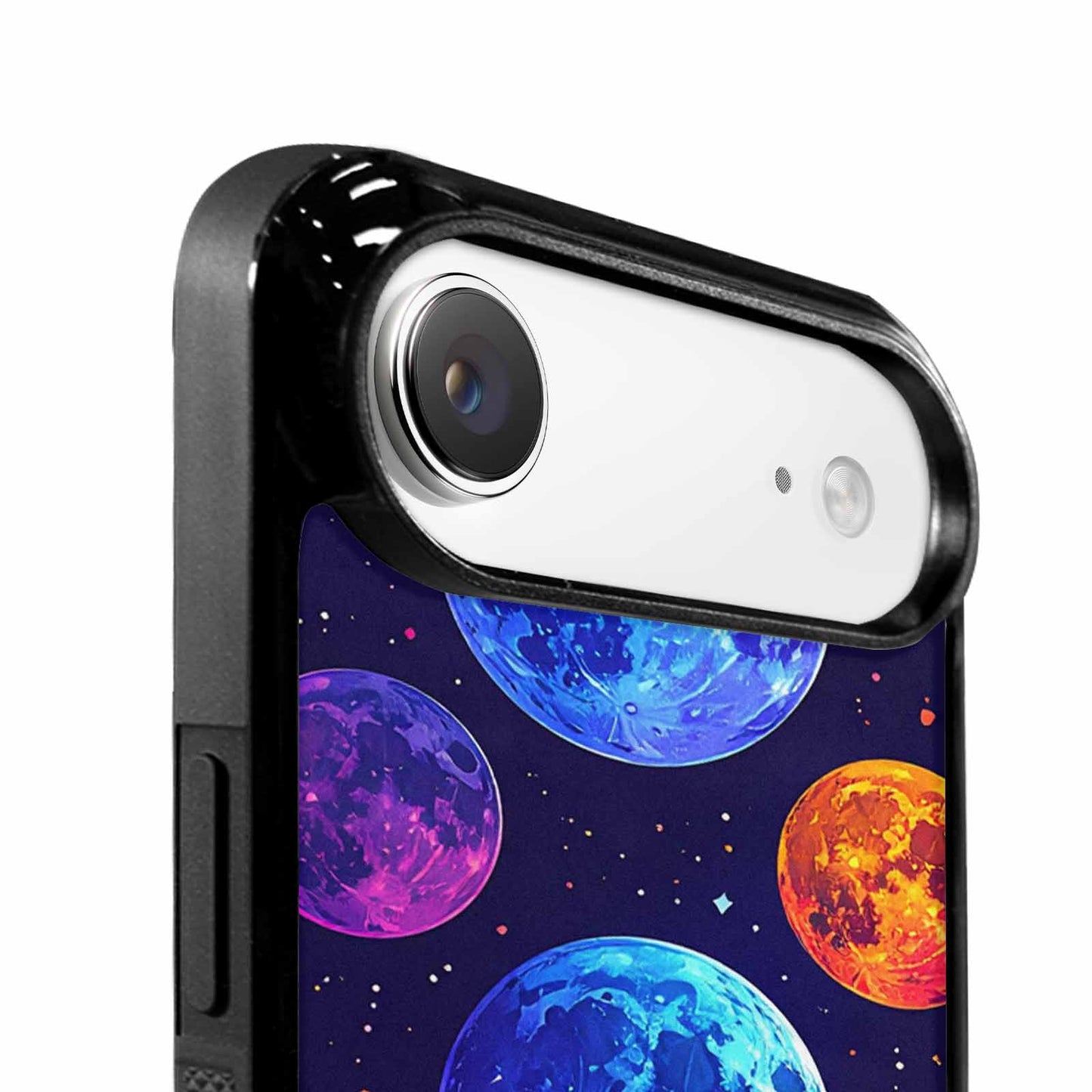 iPhone 17 Air Case — Neon Winter Moon Seamless Cartoon Cute, Custom Art Phone Cover