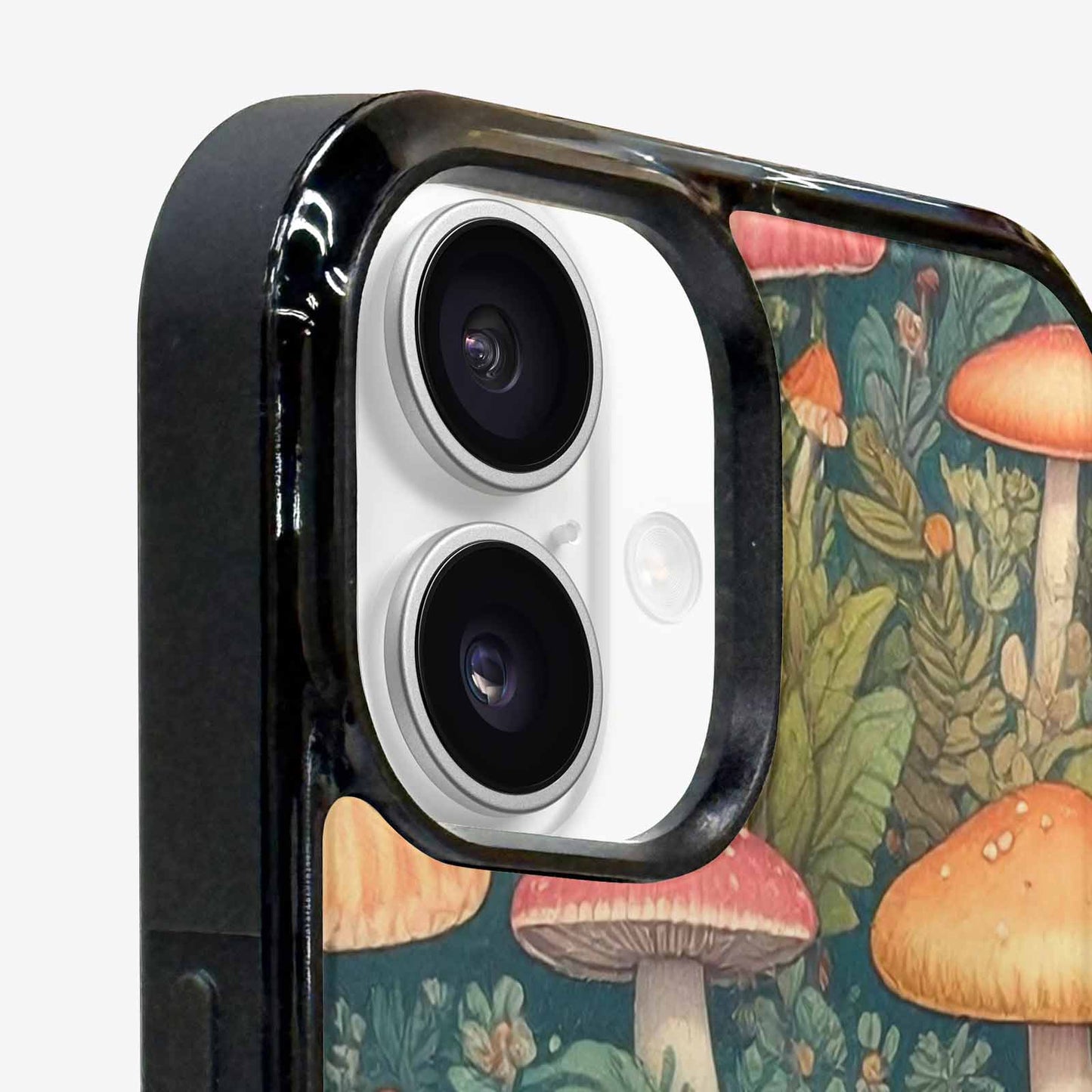 iPhone 16 Plus Case — Mushrooms Botanicalmushrooms P, Personalized Phone Case