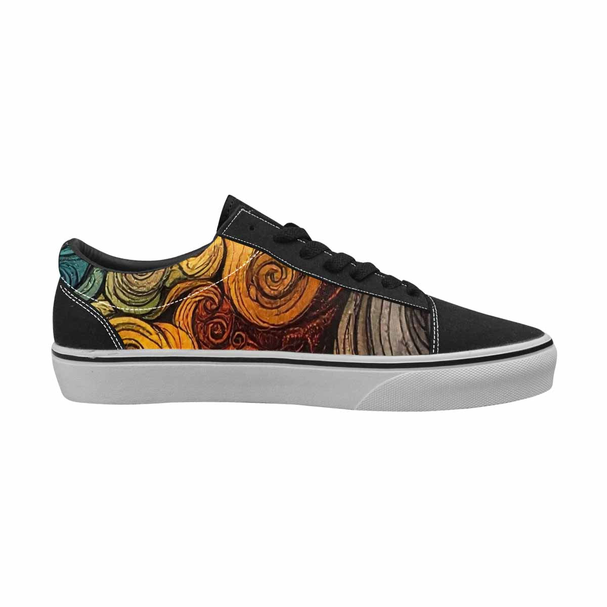 WOMEN'S Tie Lace-Up Canvas Vibrant Chaos Sneakers