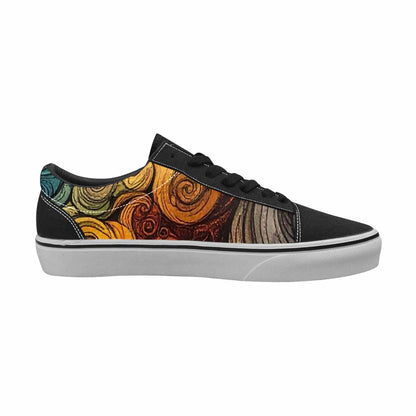WOMEN'S Tie Lace-Up Canvas Vibrant Chaos Sneakers