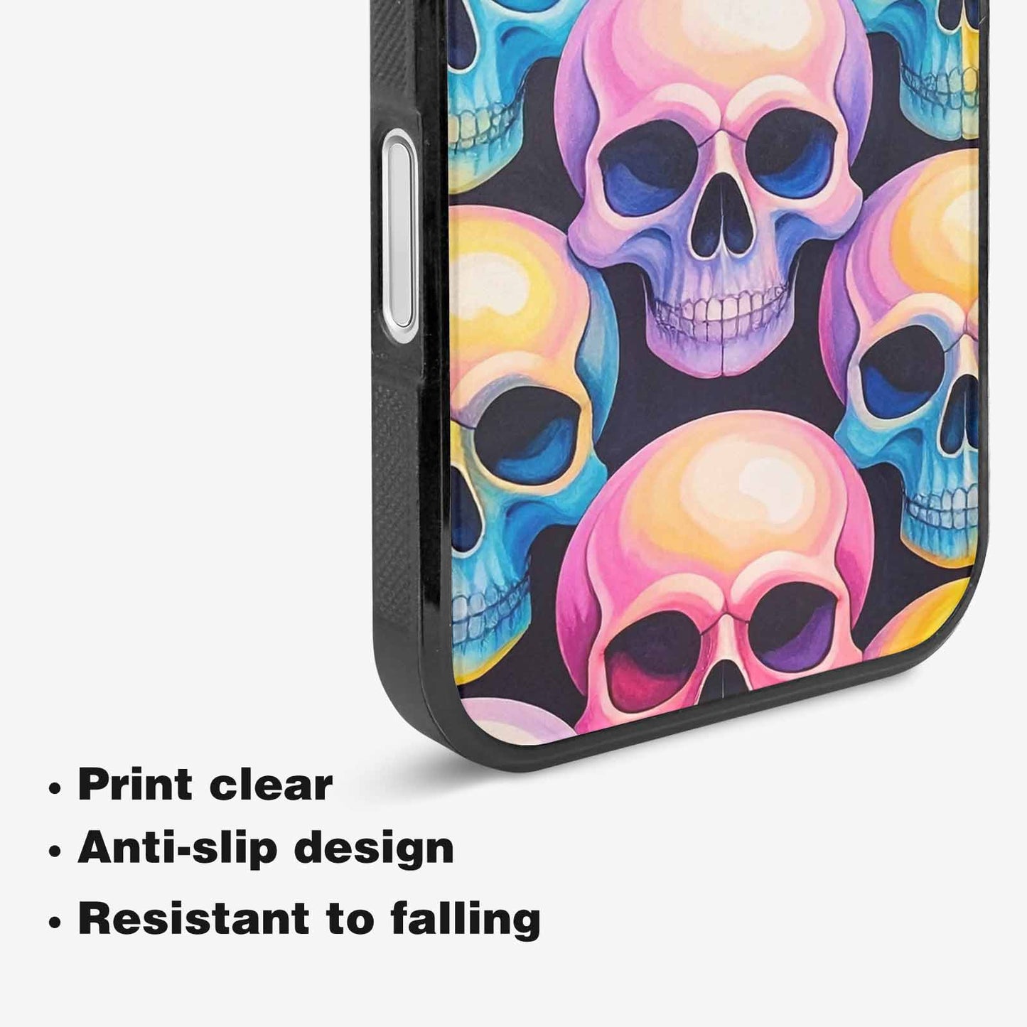 iPhone 16 Case — Dripping Candy Skulls Custom, Custom Print Case Cover