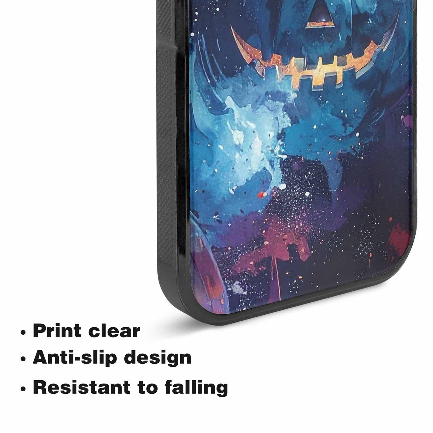 iPhone 15 Plus Case — Eamless Repeating Pattern Of Overlapping Pumpkin, Custom Made Phone Cover