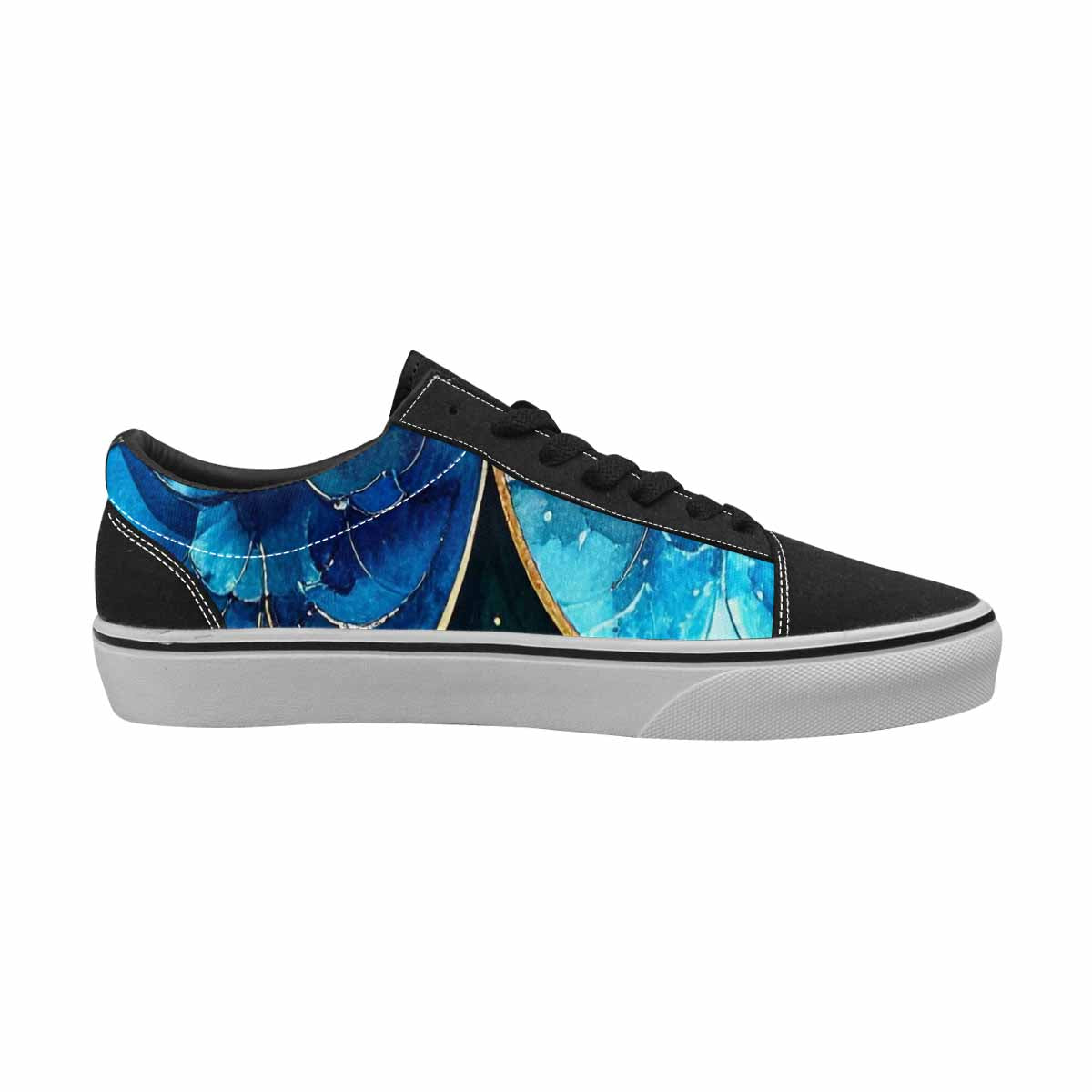 WOMEN'S Mermaid Scale Canvas Lace-Up Aesthetic Sneakers