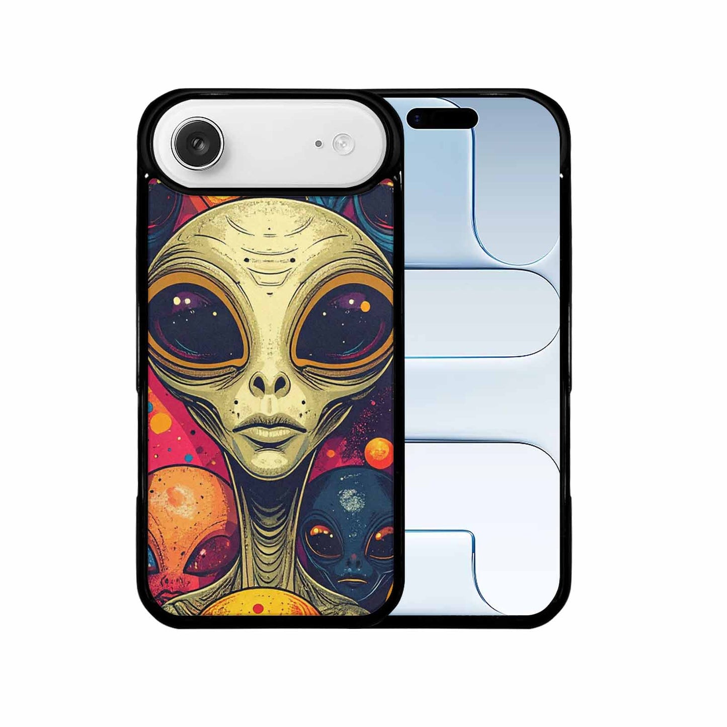 iPhone 17 Air Case — Alien Ufo Cartoon Art Pattern Alien, Original Design Phone Case