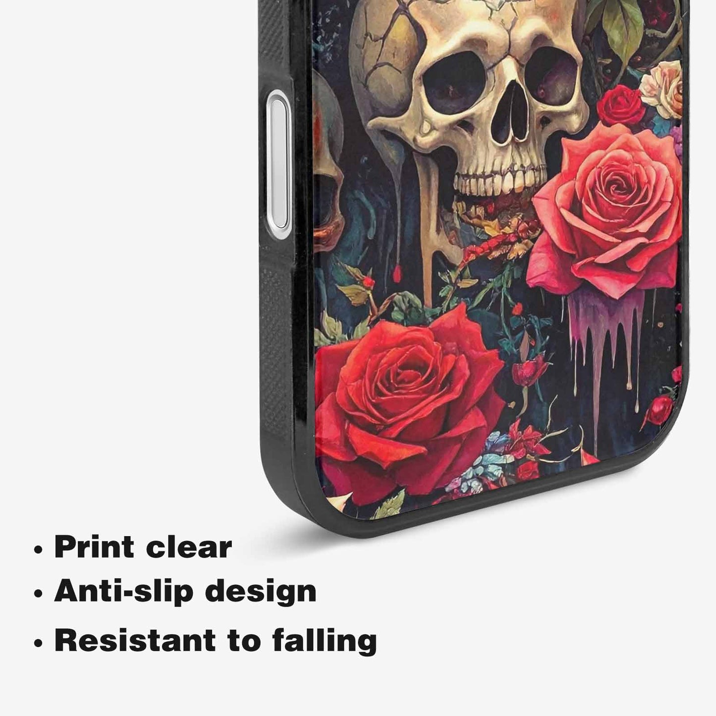 iPhone 16 Case — Skulls And Rosesmelting Skulls A Agl, Custom Made Phone Cover