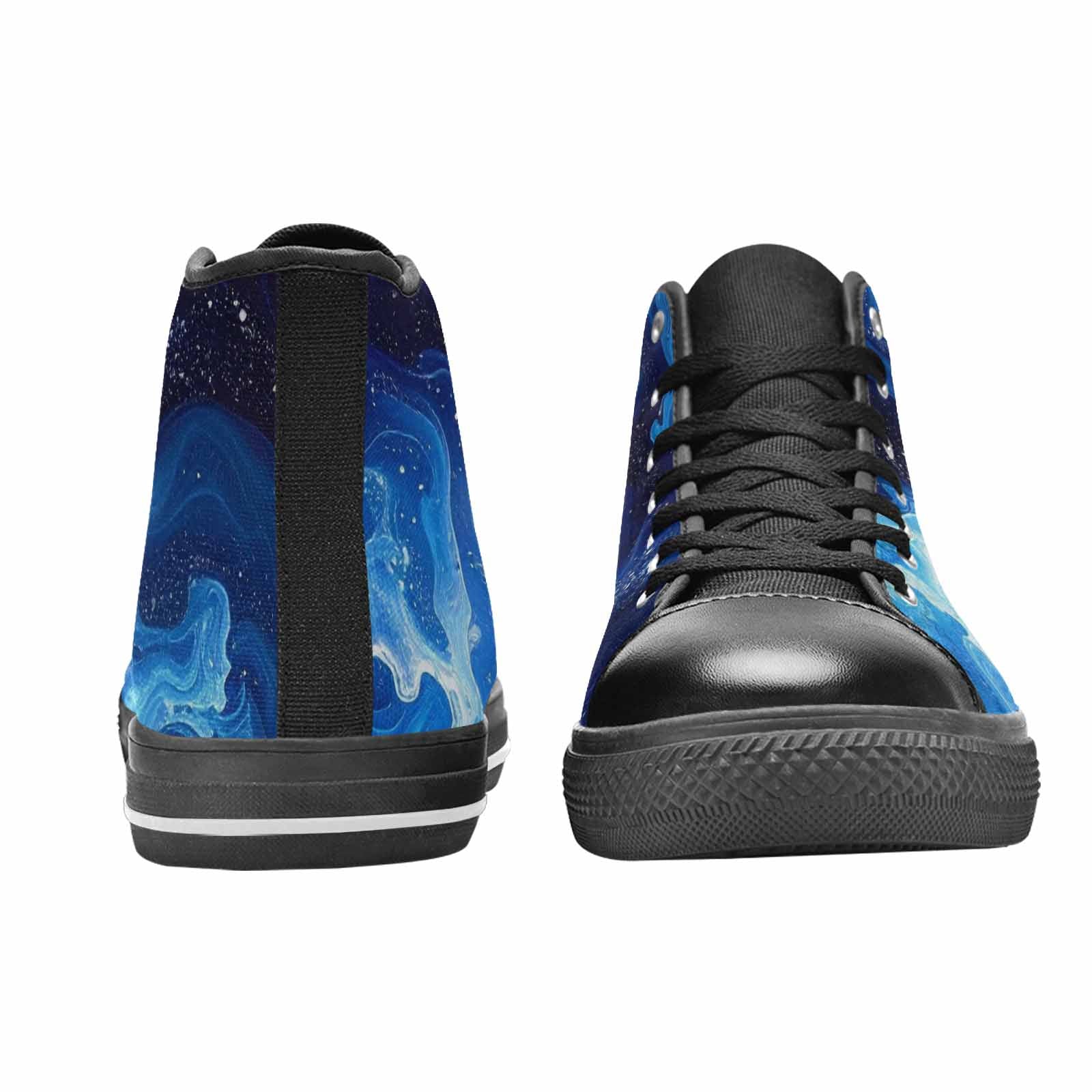 WOMEN'S Galaxy Art - High Top Canvas Wallpaper Art Custom Sneakers