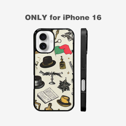 iPhone 16 Case — Noir Spy Silhouette Pen Ink Noir, Custom Art Phone Cover