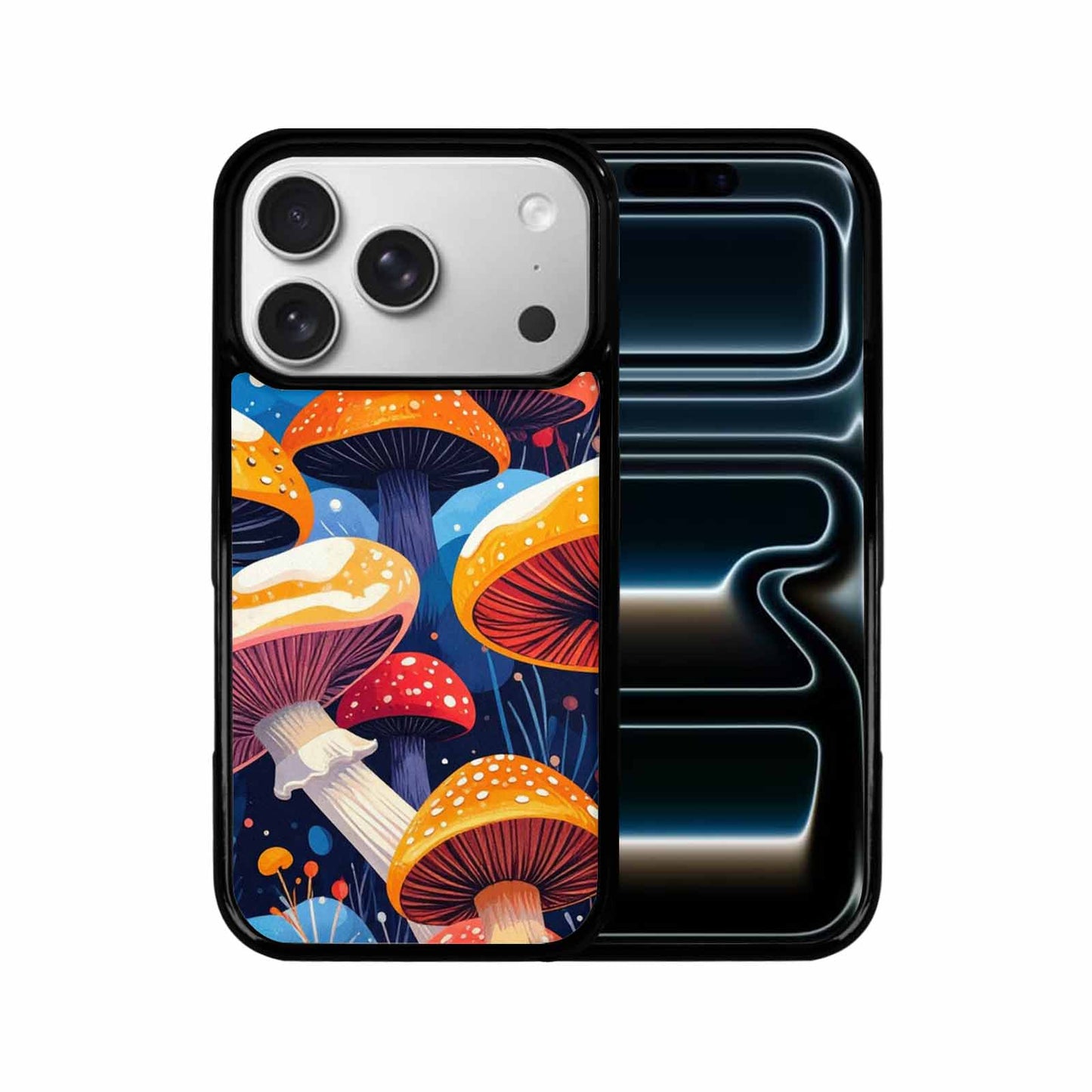iPhone 17 Pro Case — Vivid Winter Mushroom Seamless Cartoon Cute, Custom Phone Case