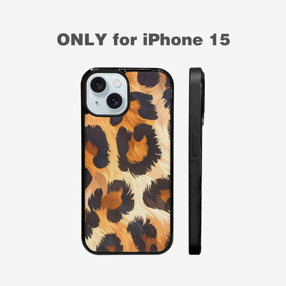 iPhone 15 Case — Leopard Soft Airbrush Gradient, Custom Made Phone Cover