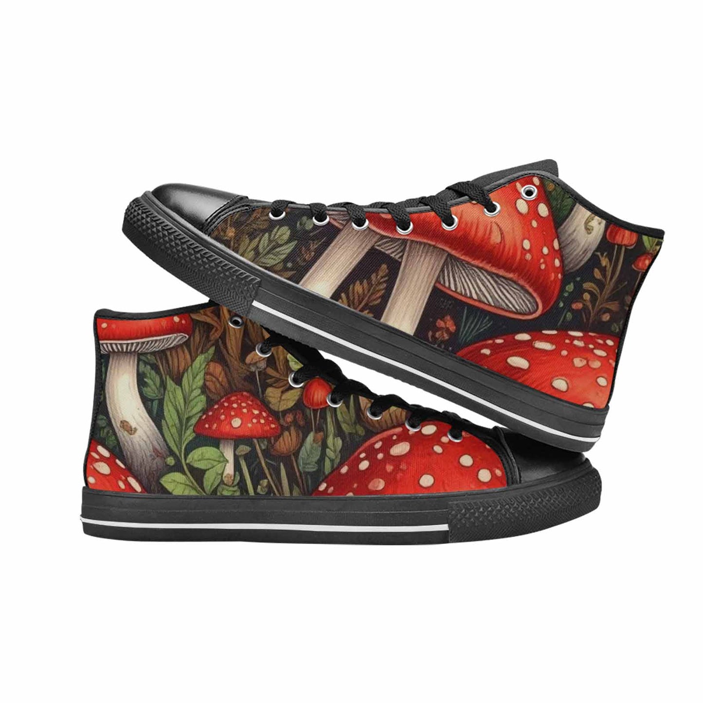WOMEN'S Mushroom High Top Canvas Y2K Custom Shoes