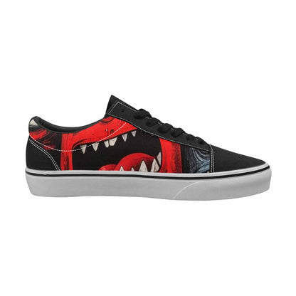 WOMEN'S Monsters (general) Lace-Up Canvas Kaleidoscope Sneakers