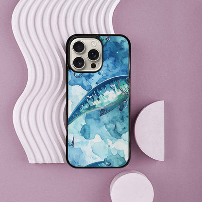 iPhone 16 Pro Max Case — Fishing Lure And Hook Pattern Seamless, Customized Protective Case