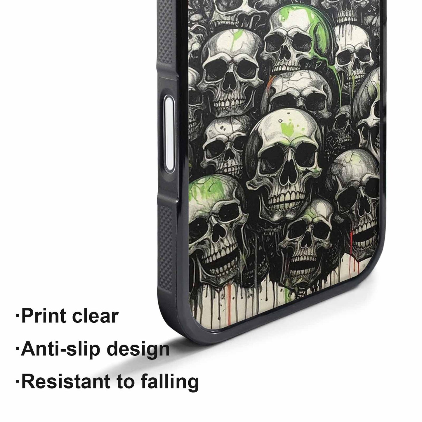 iPhone 17 Pro Case — Rainbow From Skulls Mouth Black Gothic, Custom Art Phone Cover