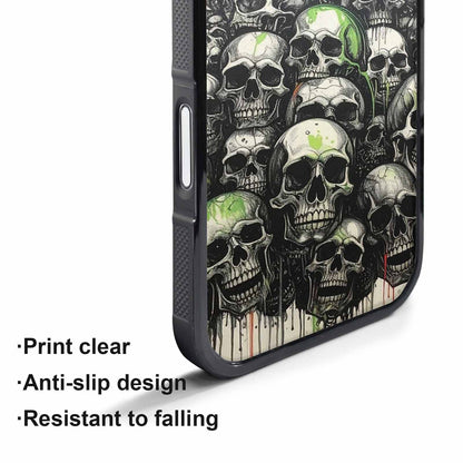 iPhone 17 Pro Case — Rainbow From Skulls Mouth Black Gothic, Custom Art Phone Cover