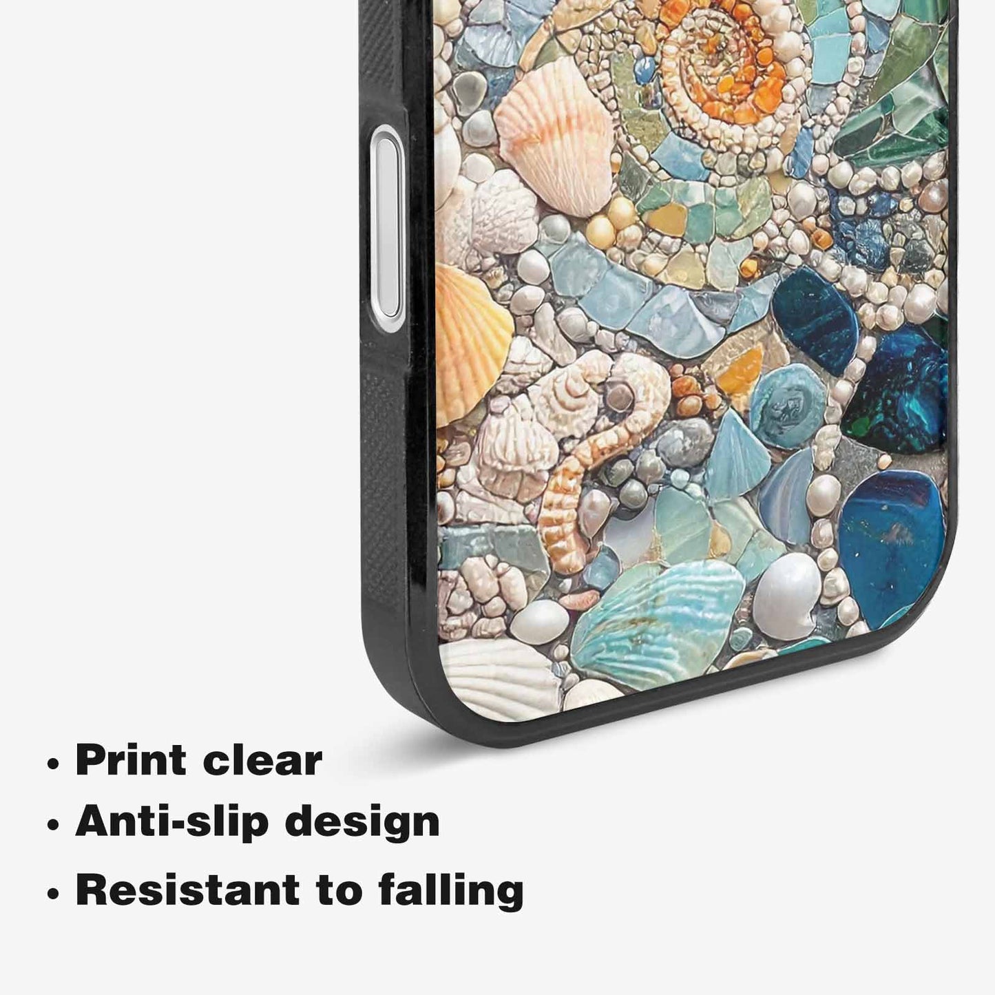 iPhone 16 Case — Seashell Collage Seashell Collage Pattern Hundreds, Custom Phone Case