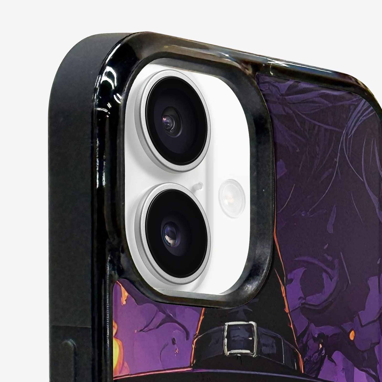 iPhone 16 Case — Scary Horror Halloween Art Print Edge, Custom Print Case Cover