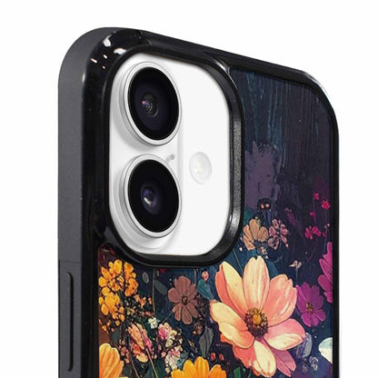 iPhone 17 Case — Shadowy Glitch Floral Pattern Floral, Personalized Phone Case