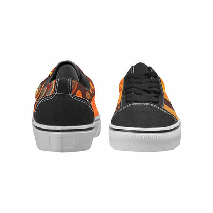 MEN'S Groovy 70S Peace Canvas Lace-Up Vivid Custom Sneakers
