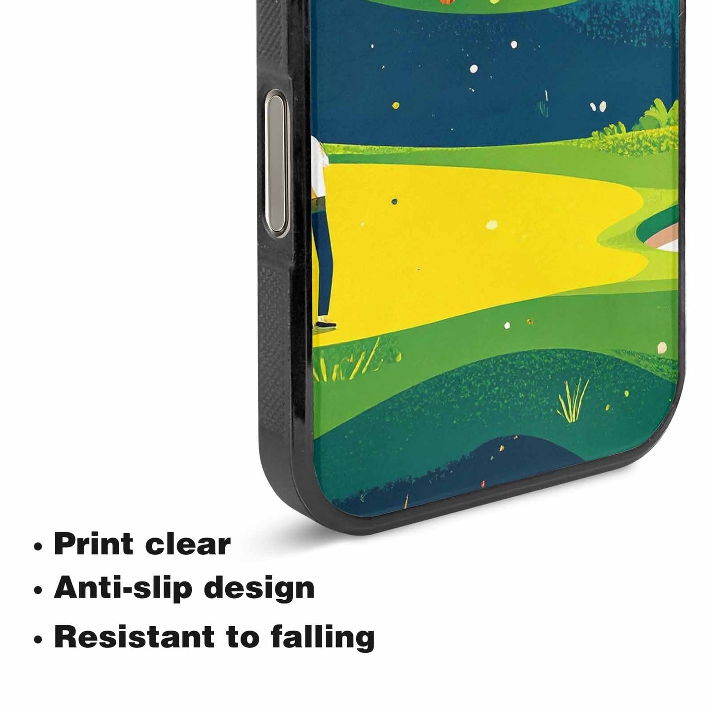 iPhone 16 Pro Max Case — Golf Cartoon Art Pattern, Custom Designed Case Cover