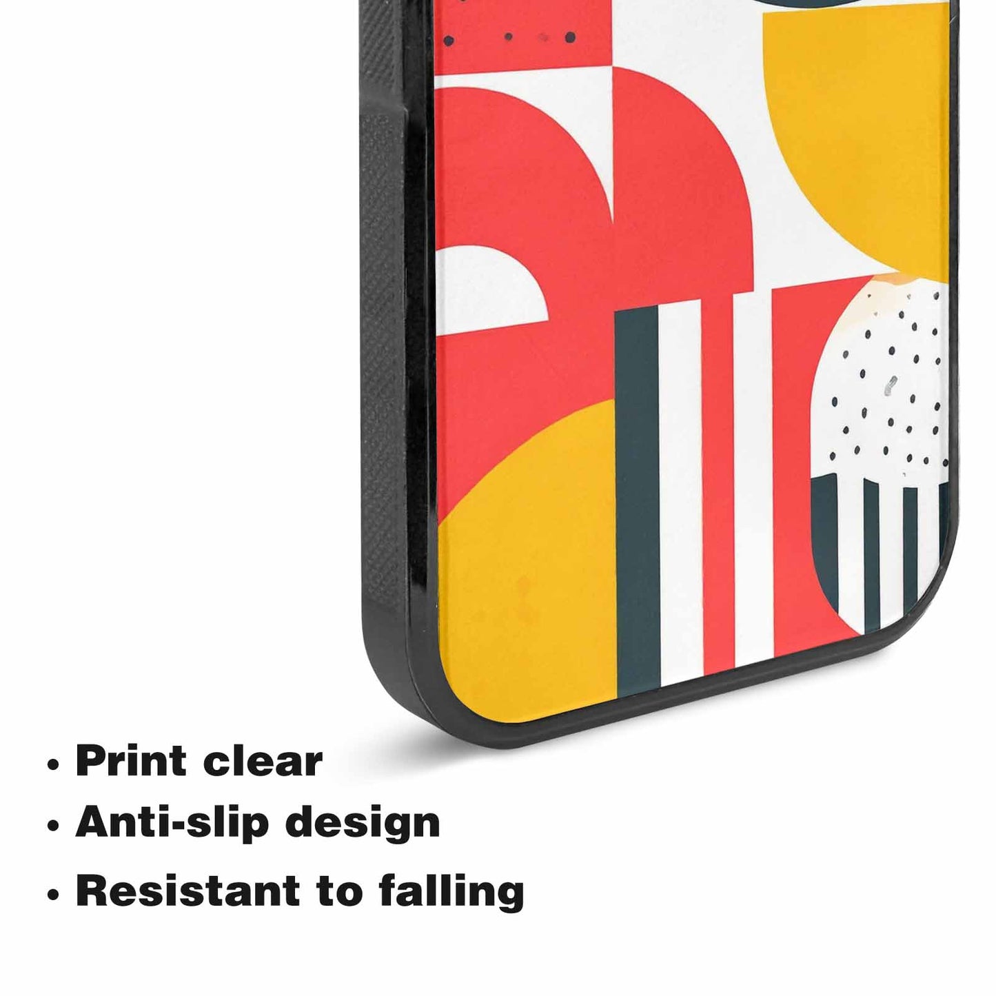 iPhone 15 Plus Case — 1990s Memphis Art Pattern, Custom Designed Case Cover