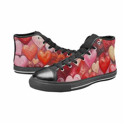 WOMEN'S No Words Or High Top Canvas Vivid Custom Shoes