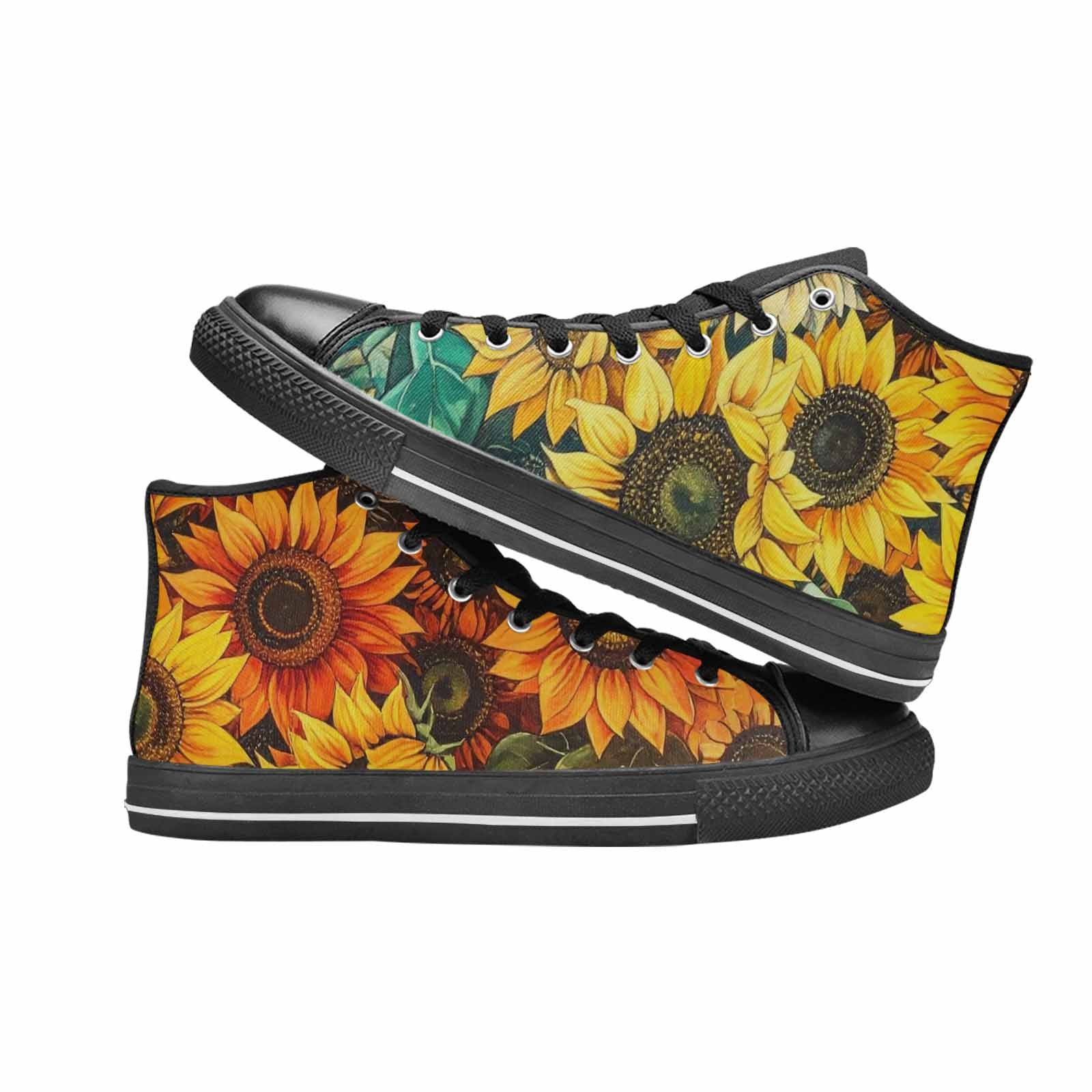 WOMEN'S Blend Melt Them High Top Canvas Grunge Custom Sneakers